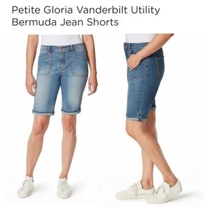 👀50% OFF💙 NWT‼️ Gloria Vanderbilt brand Utility Bermuda Shorts